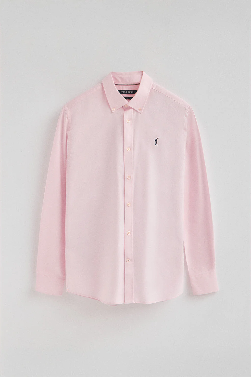 Camisa rosa de corte regular con logo Rigby Go - Image 7
