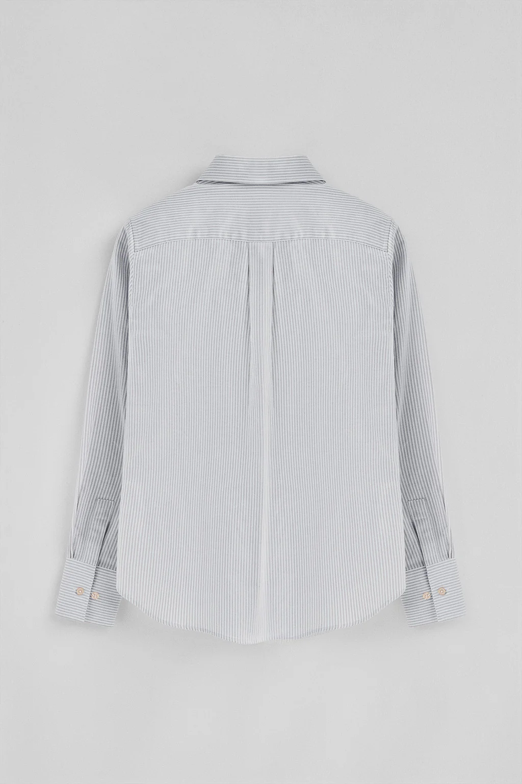 Camisa de rayas azul marino de corte regular con logo Rigby Go - Image 7