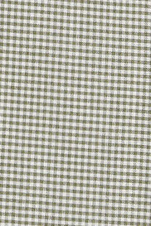 Camisa verde militar de corte slim y cuadros vichy con logo Rigby Go - Image 10