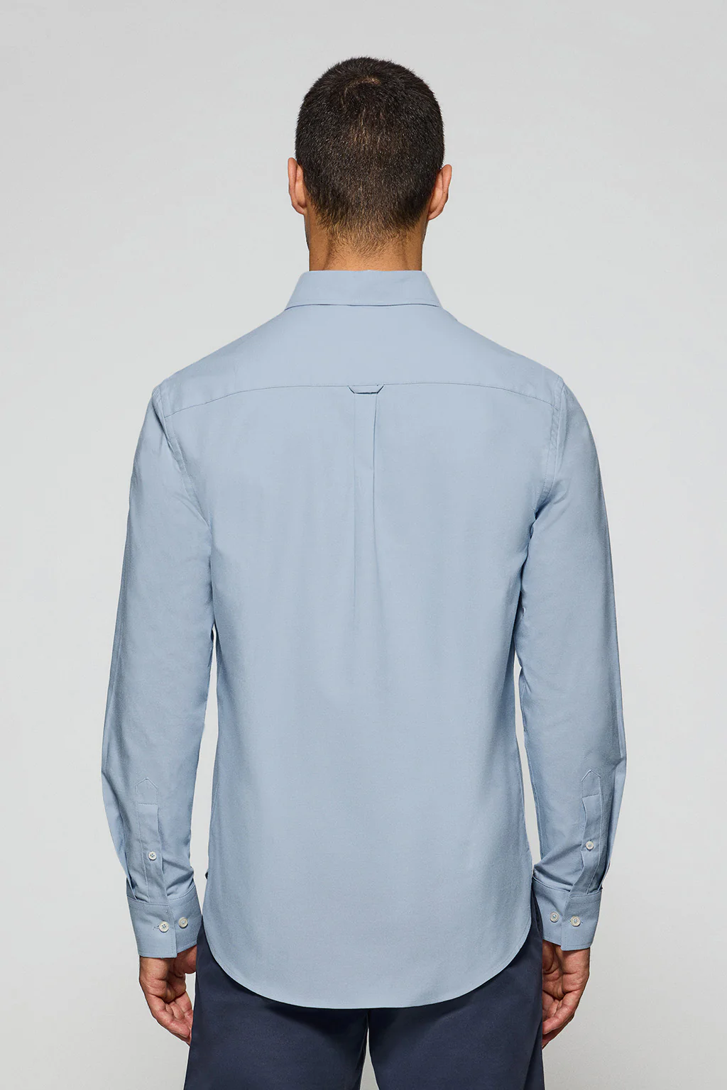 Camisa oxford azul cielo con logo bordado Rigby Go - Image 2