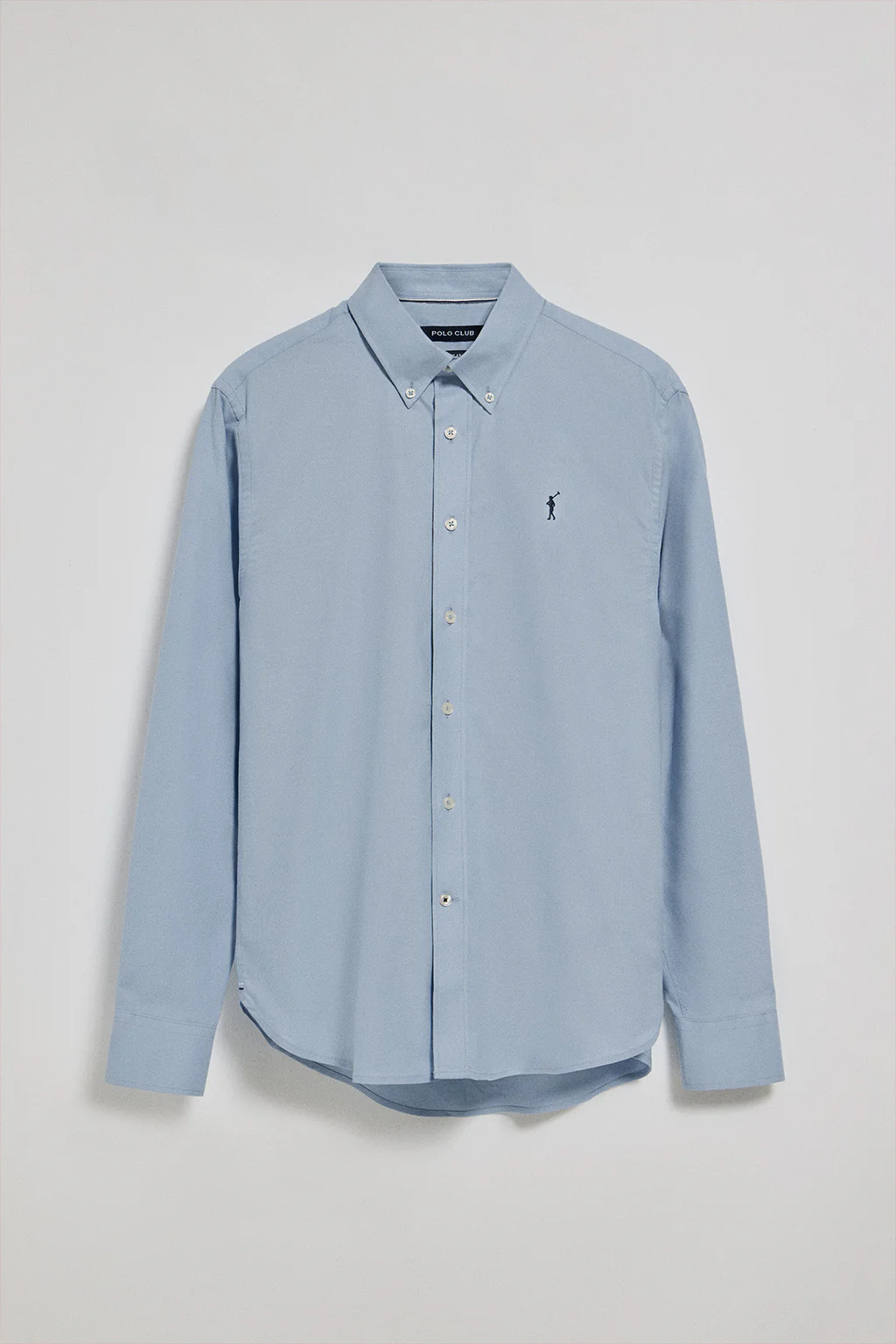 Camisa oxford azul cielo con logo bordado Rigby Go - Image 5