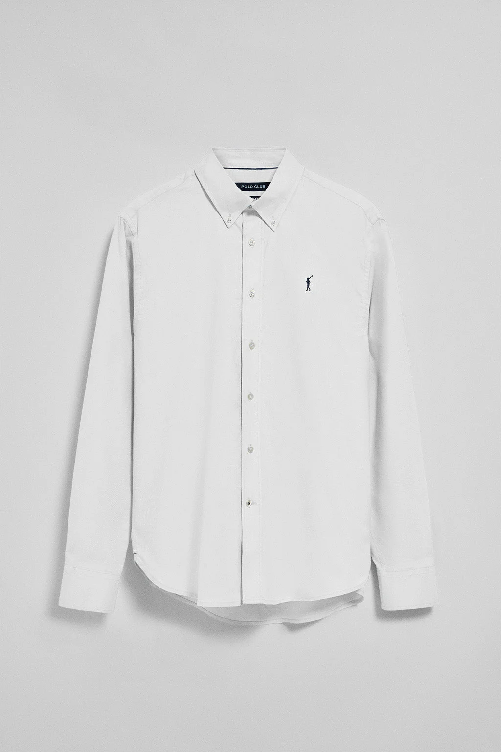 Camisa oxford blanca con logo bordado Rigby Go - Image 7