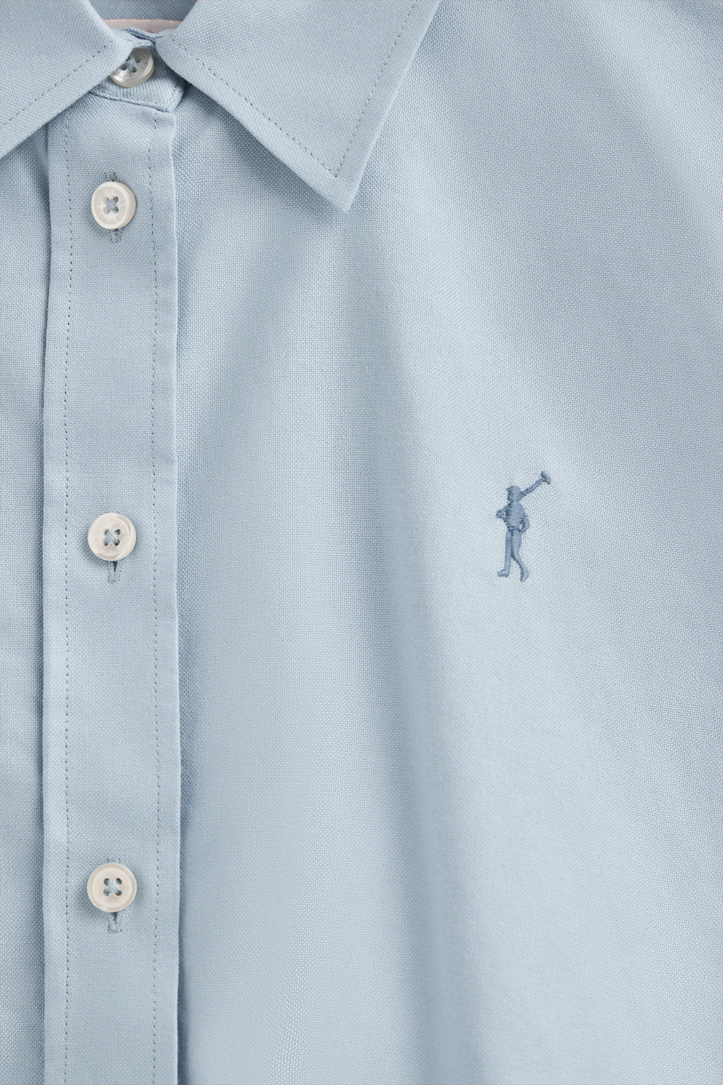 Camisa azul celeste de corte recto con logo Rigby Go - Image 6