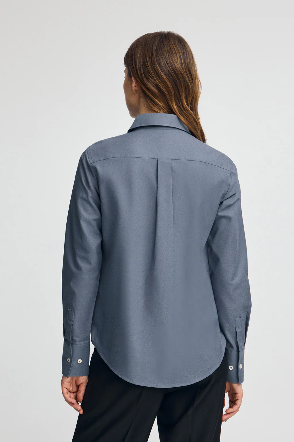 Camisa azul denim de corte recto con logo Rigby Go - Image 4