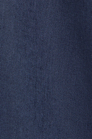 Camisa azul marino polera de lino y algodón con bordado Rigby Go - Image 8
