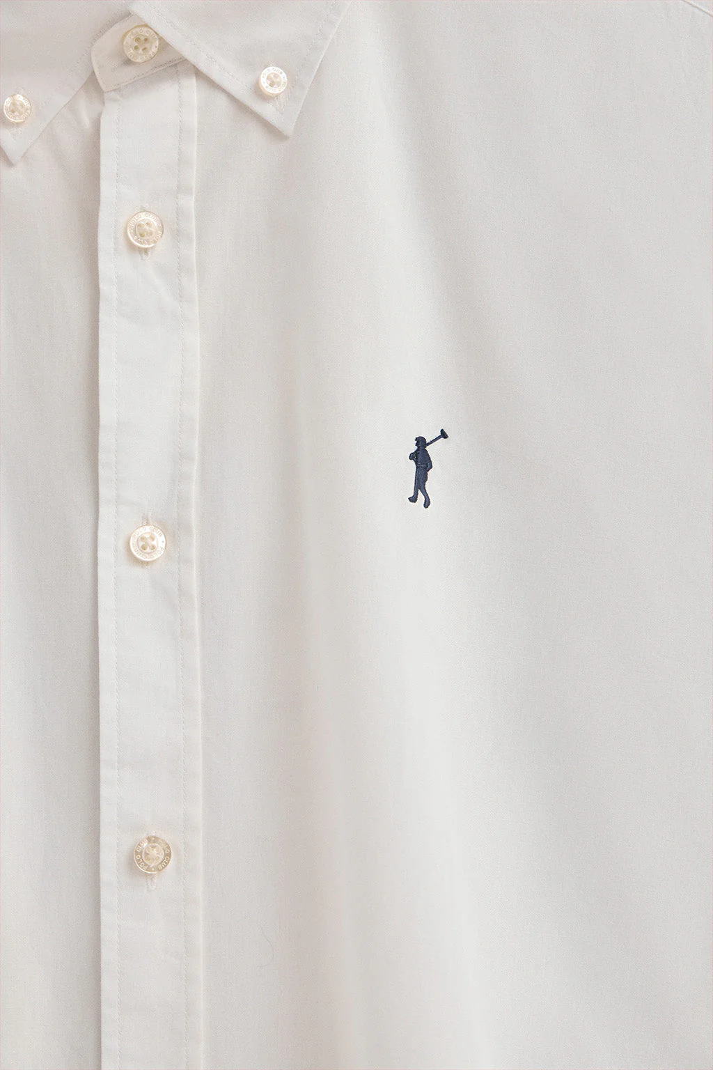 Camisa color crudo de poplin y corte regular con logo Rigby Go - Image 6