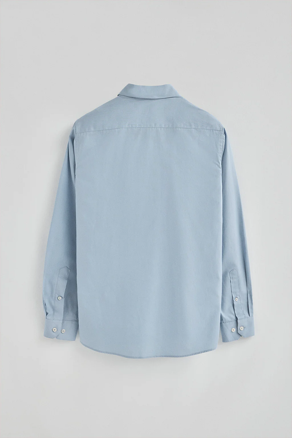 Camisa azul celeste de poplin y corte slim con logo Rigby Go - Image 7