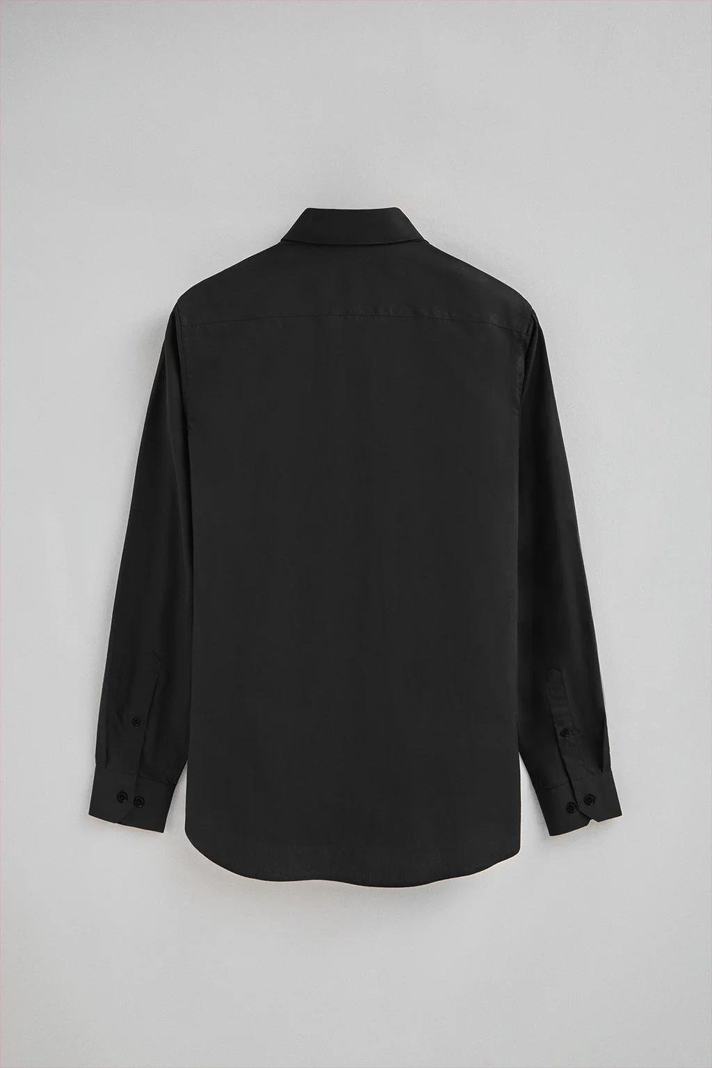 Camisa negra de poplin y corte slim con logo Rigby Go - Image 7