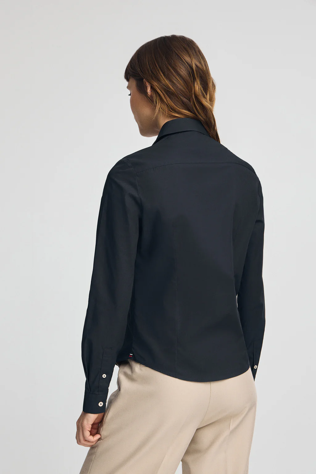 Camisa azul marino de corte slim con logo Rigby Go - Image 5
