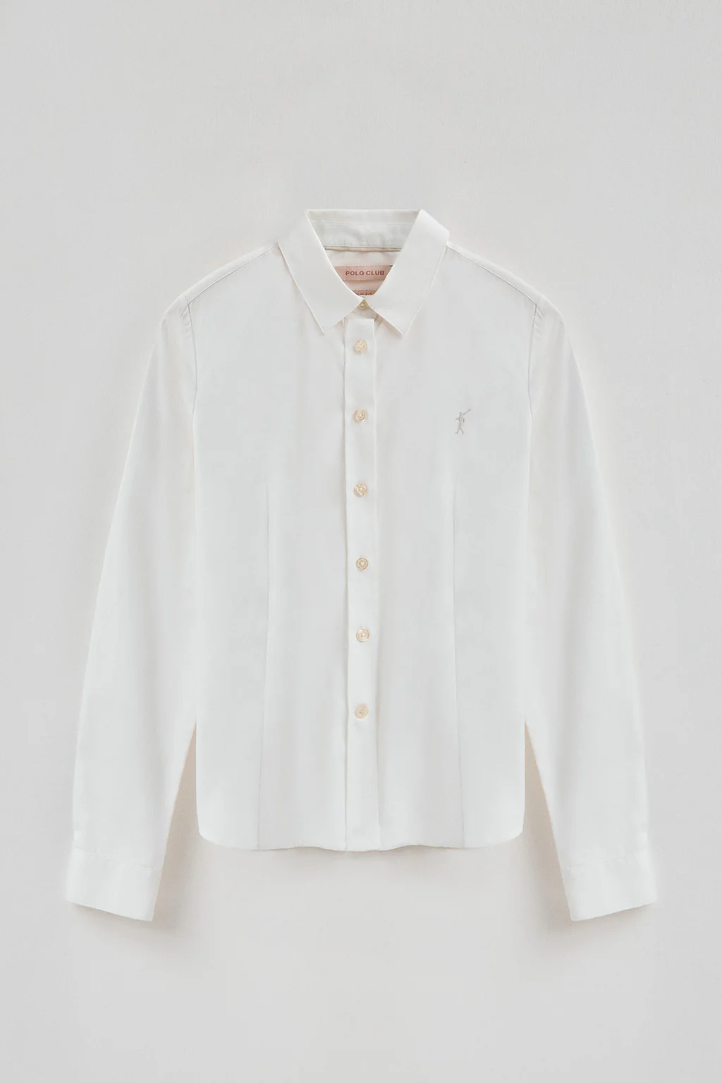 Camisa blanca de corte slim con logo Rigby Go - Image 6
