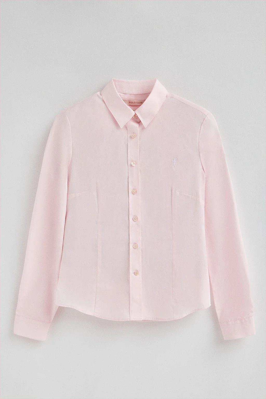 Camisa rosa de corte slim con logo Rigby Go - Image 5