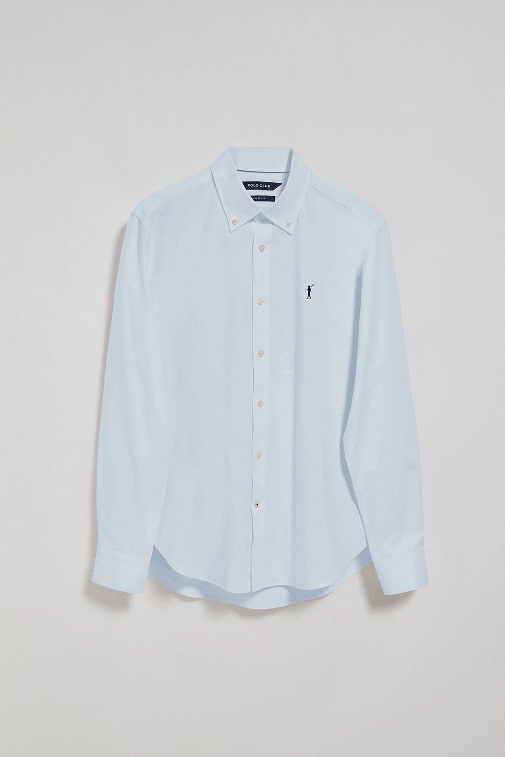 Camisa oxford azul cielo con logo bordado Rigby Go - Image 5