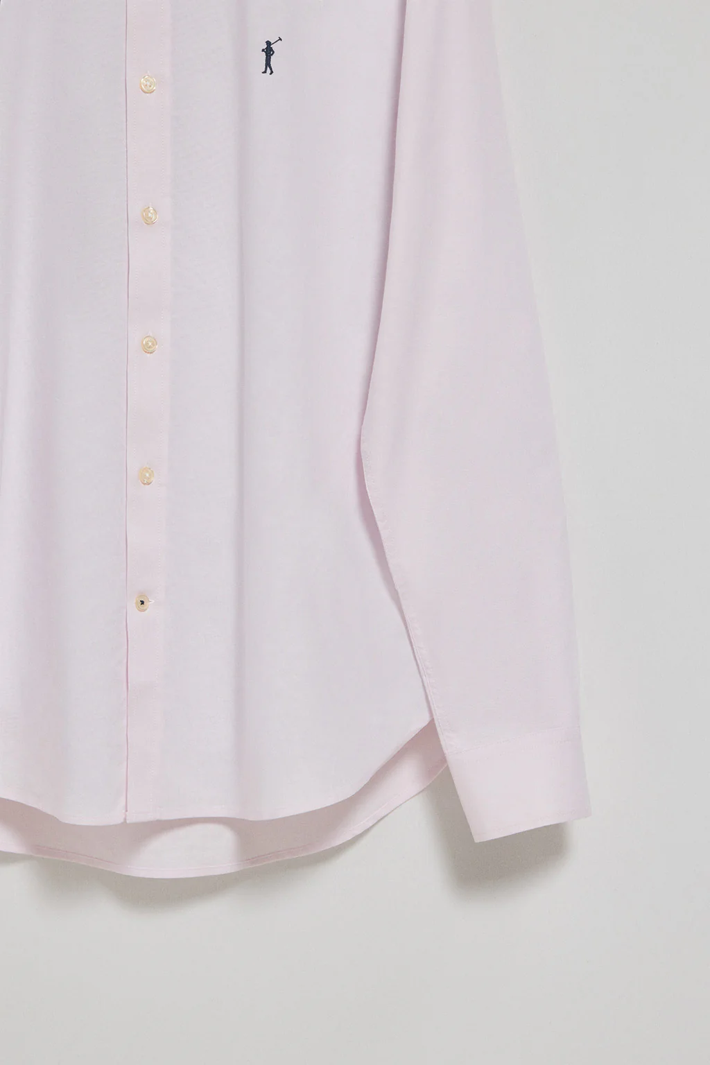 Camisa oxford rosa con logo bordado Rigby Go - Image 7