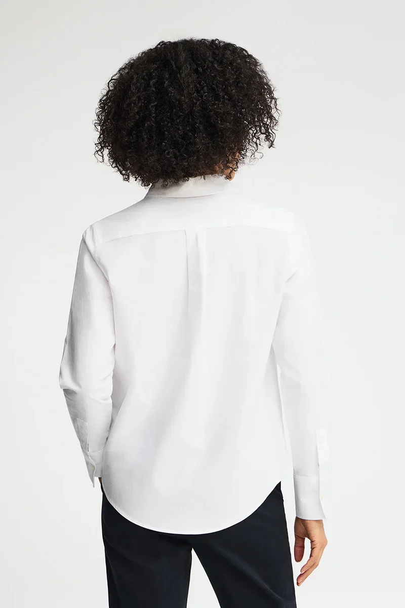 Camisa oxford blanca de corte regular con bordado Rigby Go - Image 5