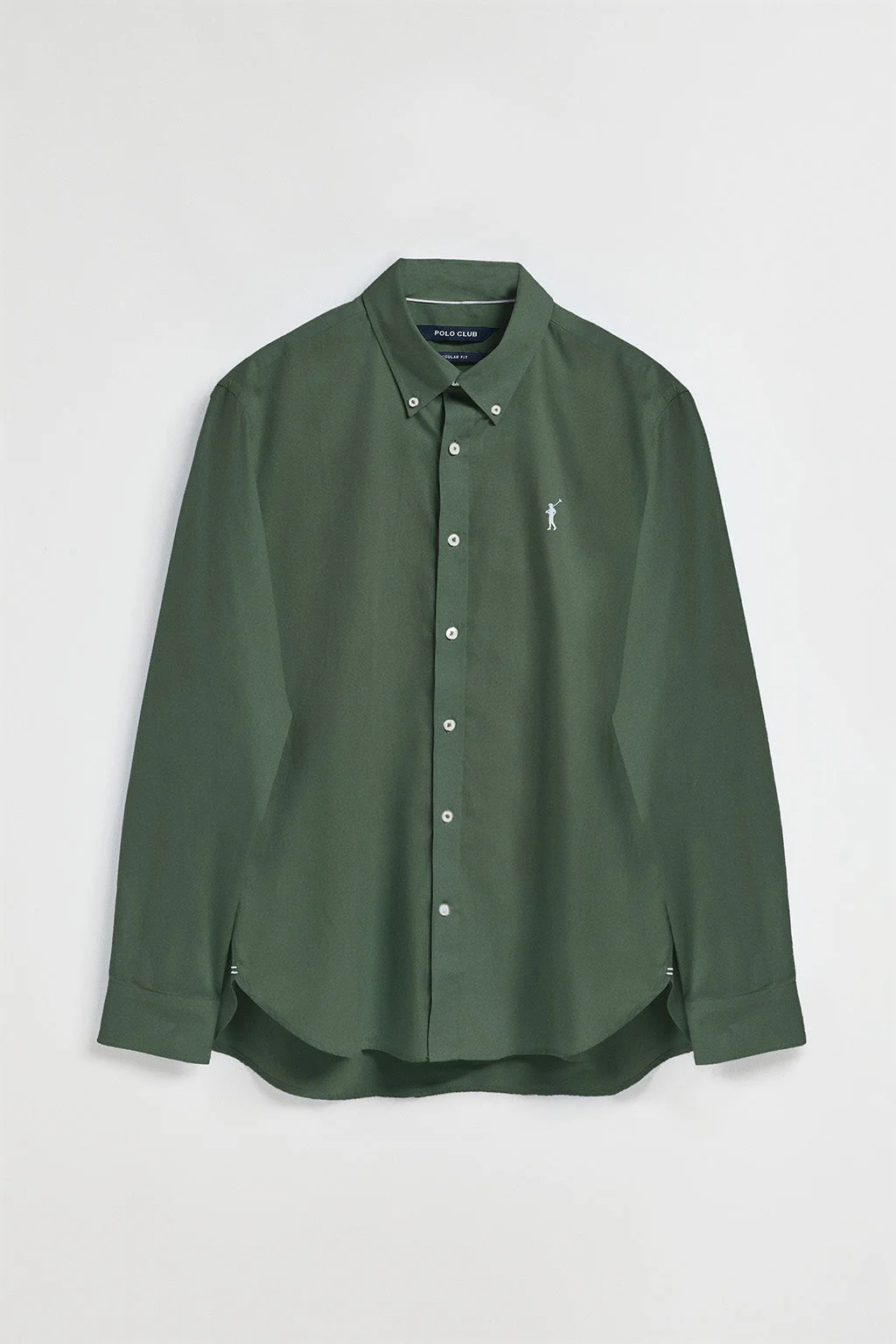 Camisa de popelín verde con logo bordado Rigby Go - Image 5