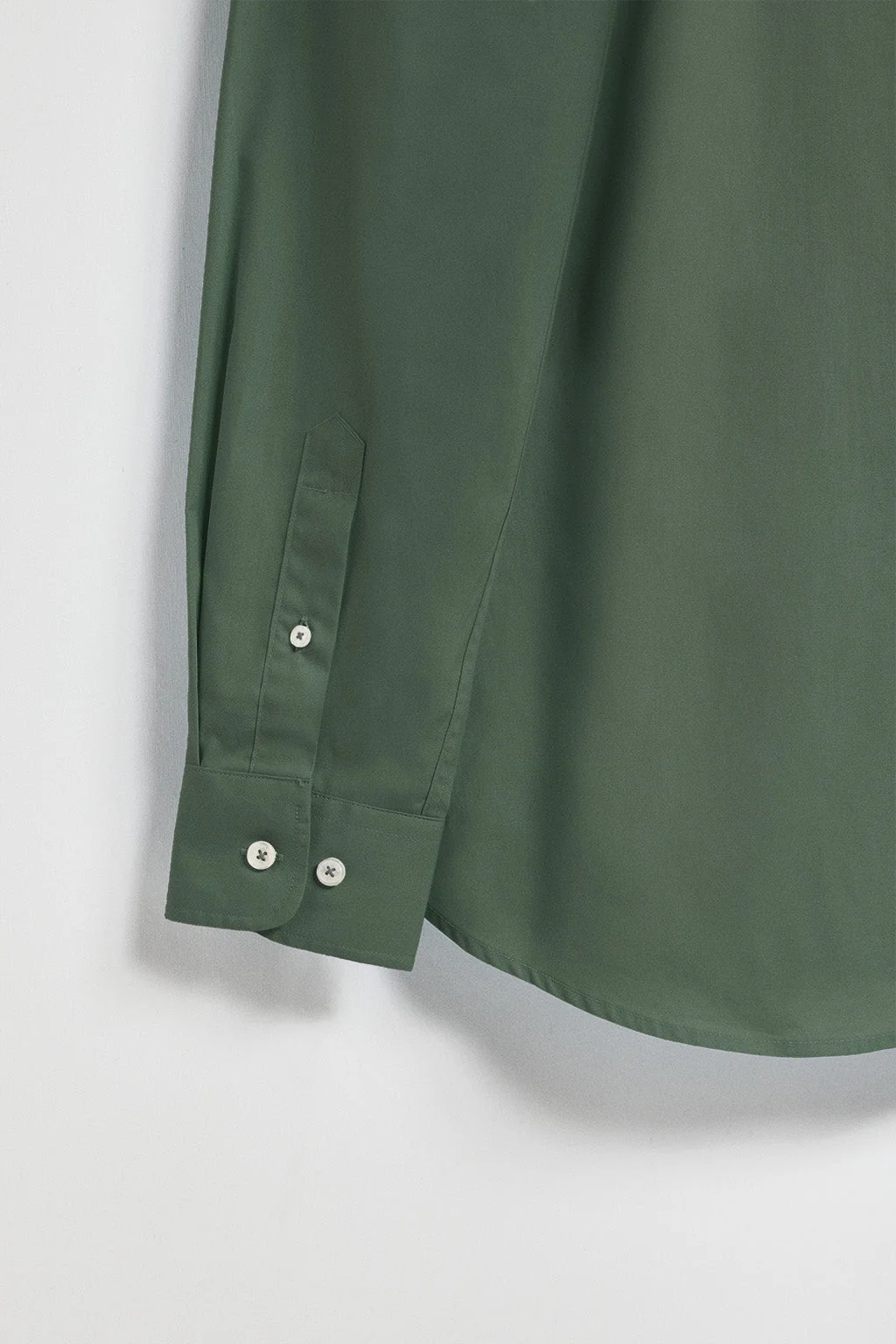Camisa de popelín verde con logo bordado Rigby Go - Image 7