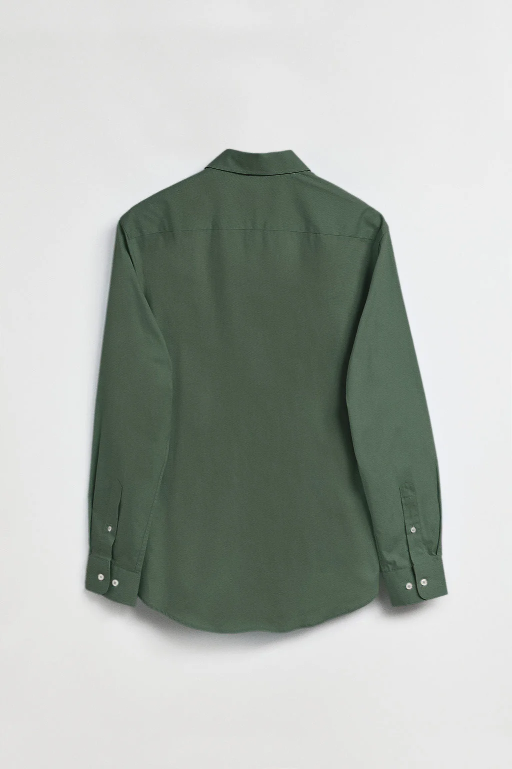 Camisa de popelín verde con logo bordado Rigby Go - Image 8