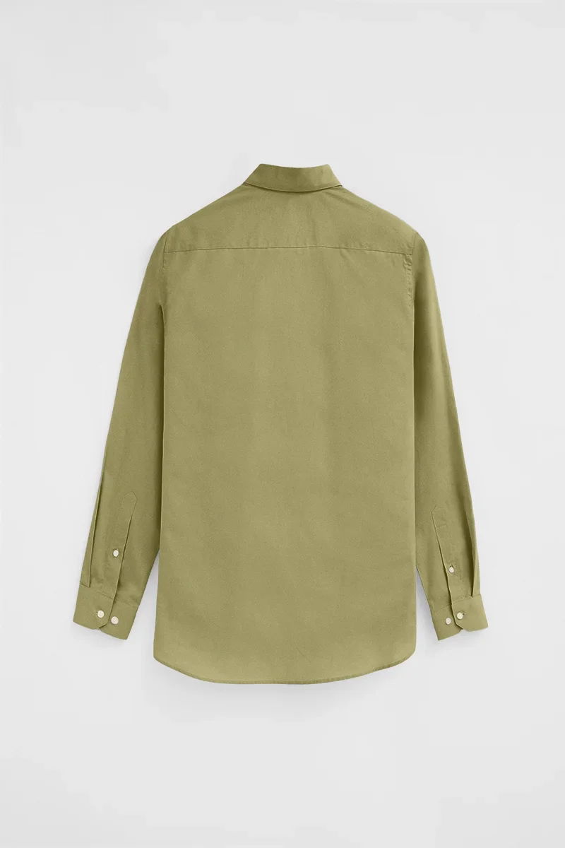 Camisa verde hoja de corte slim con logo Rigby Go - Image 7