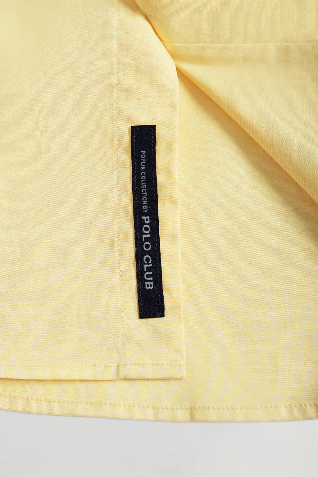 Camisa Slim de popelín amarilla con logo Rigby Go - Image 7