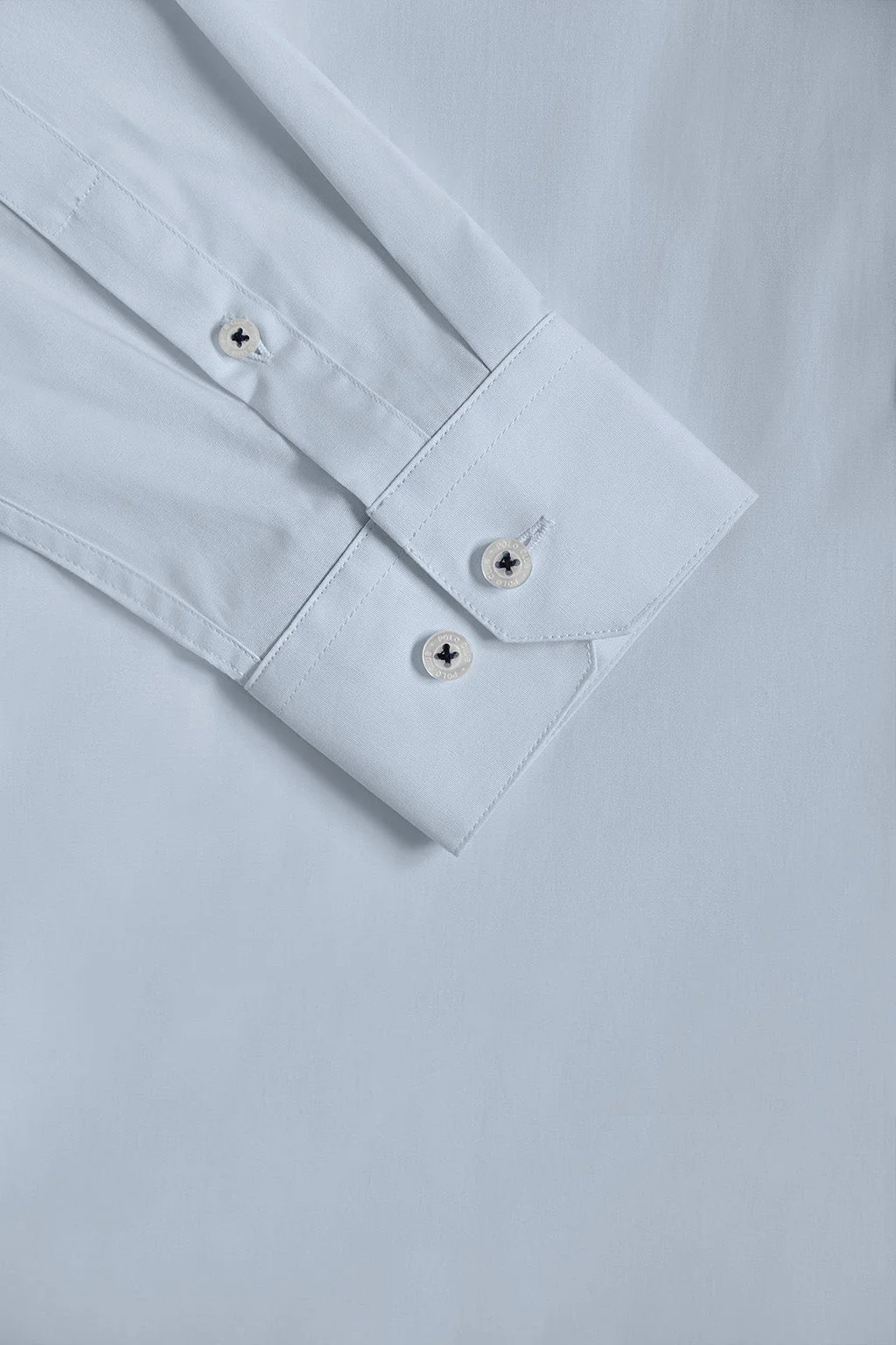 Camisa Slim de popelín azul celeste con logo Rigby Go - Image 8