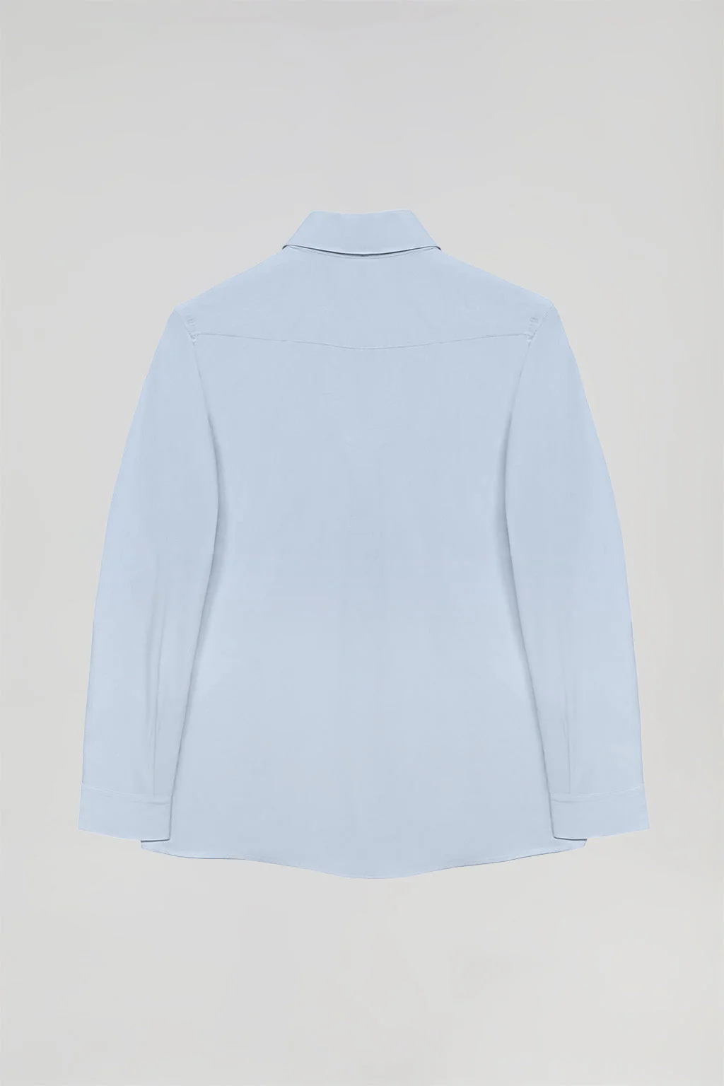 Camisa Slim de popelín azul celeste con logo Rigby Go - Image 9