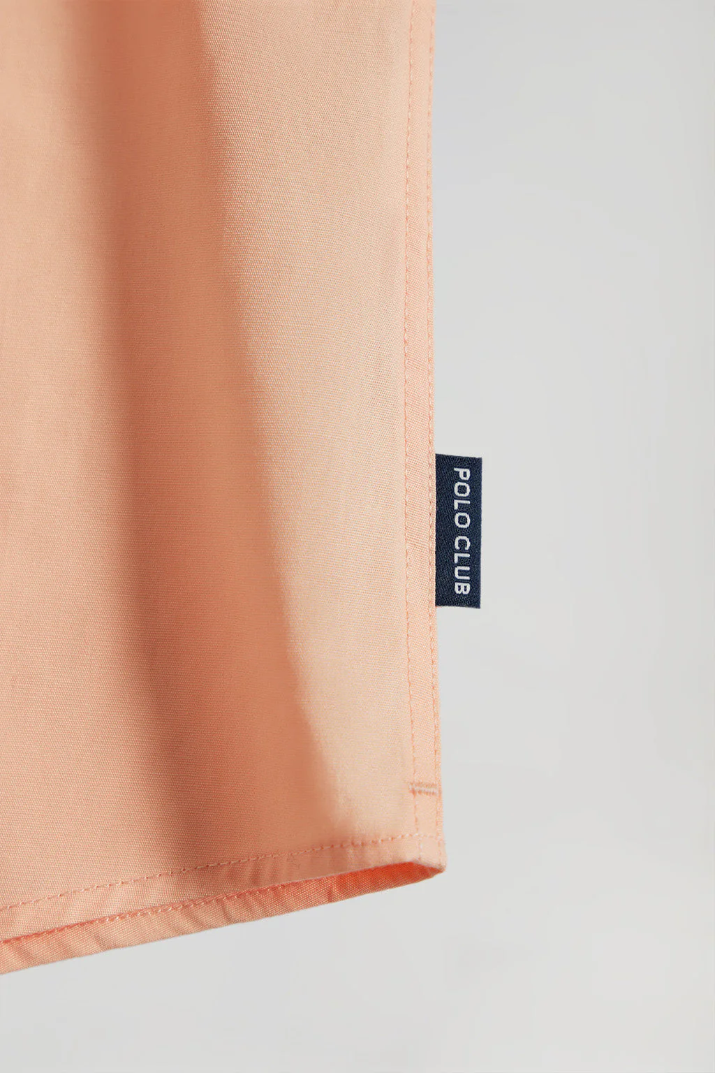 Camisa Slim de popelín color melocotón con logo Rigby Go - Image 9