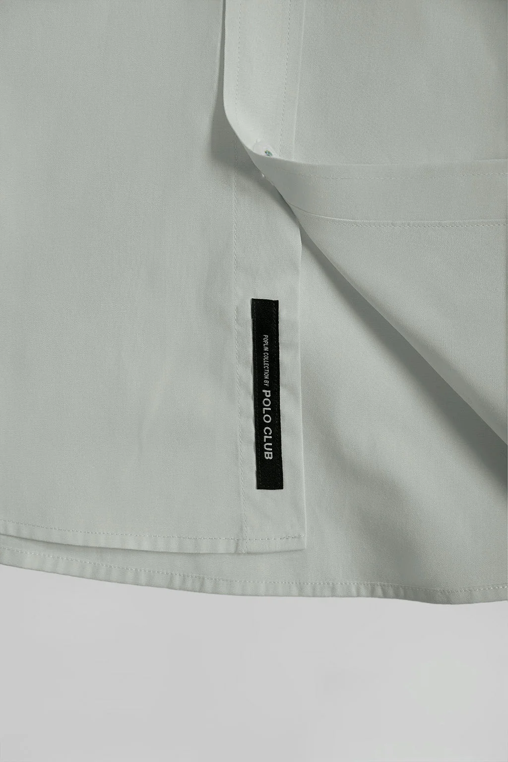 Camisa Slim de popelín verde jade con logo Rigby Go - Image 8