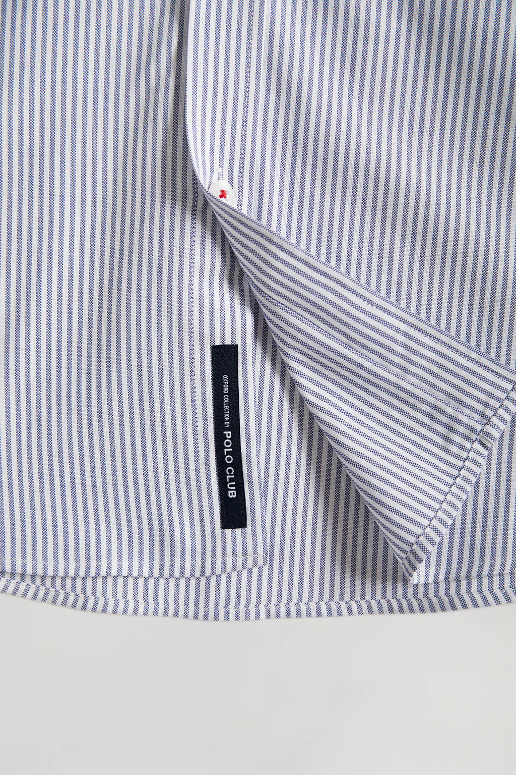 Camisa Oxford de rayas azul marino con logo Rigby Go - Image 7