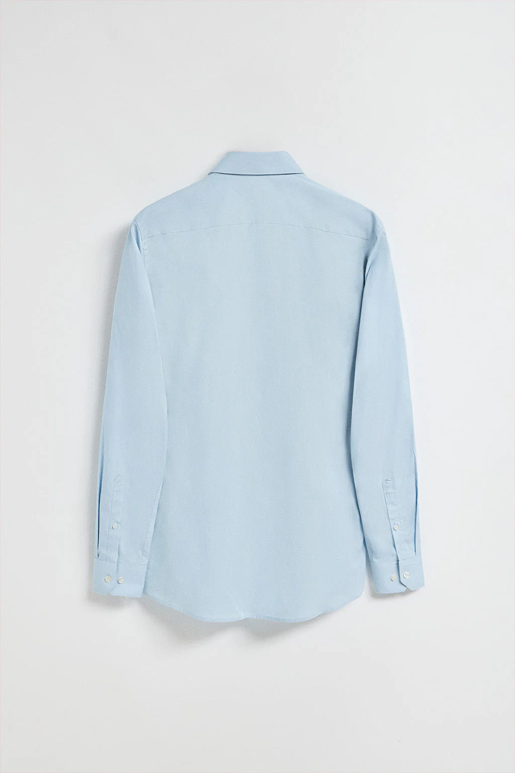 Camisa slim de popelín azul cielo con logo bordado Rigby Go - Image 7