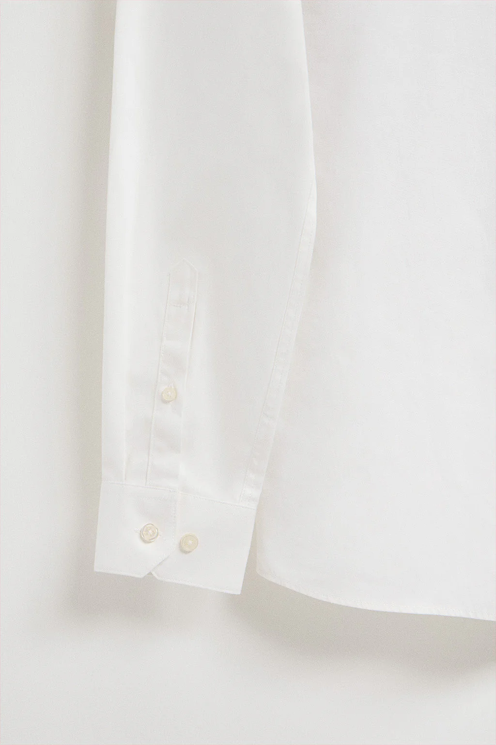Camisa slim de popelín blanca con logo bordado Rigby Go - Image 7