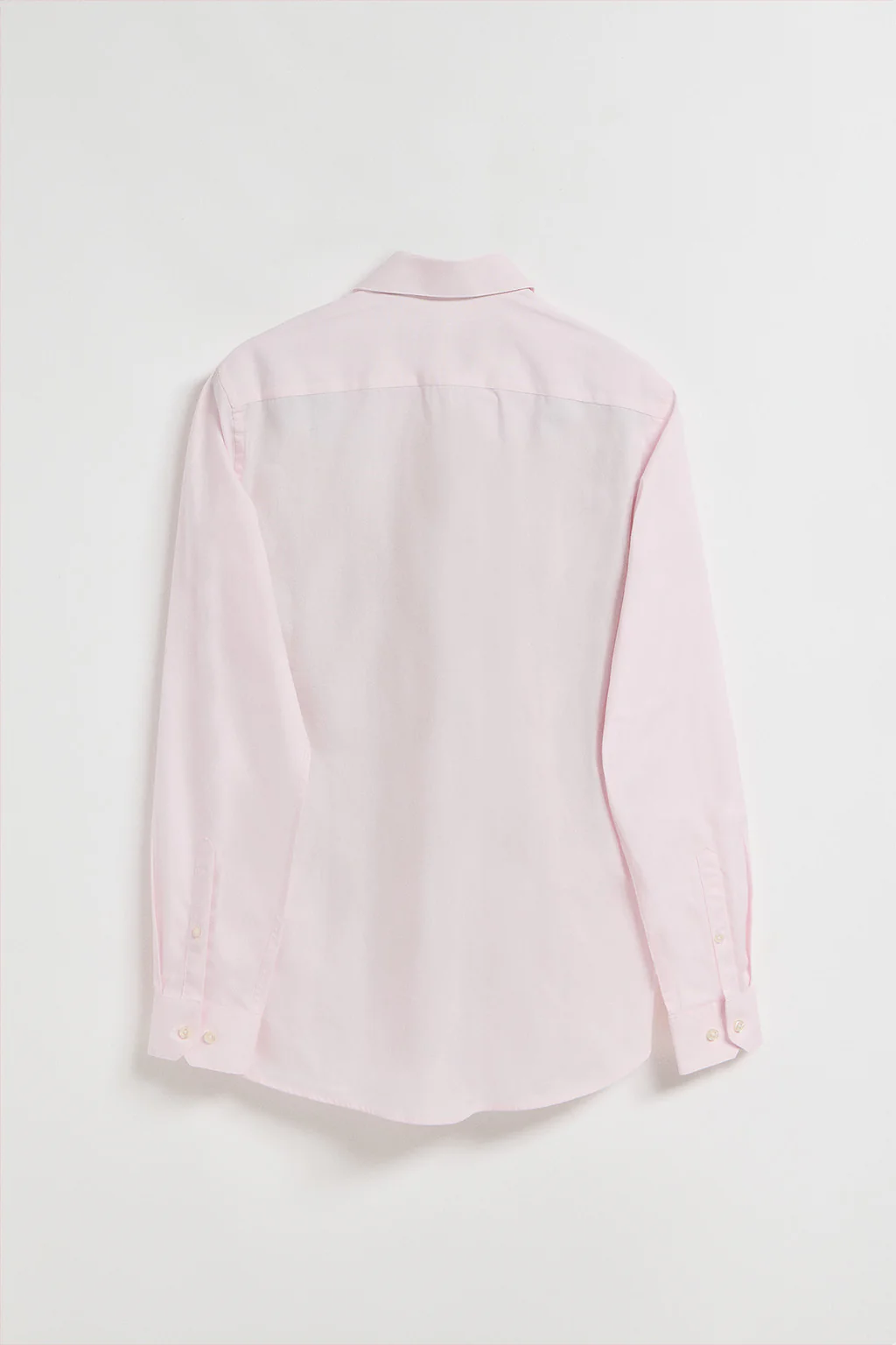 Camisa slim de popelín rosa con logo bordado Rigby Go - Image 9
