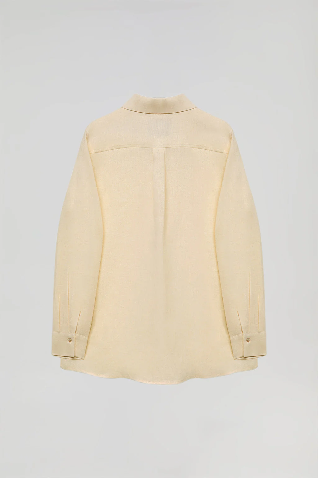 Camisa de lino beige con detalle bordado Rigby Go - Image 11