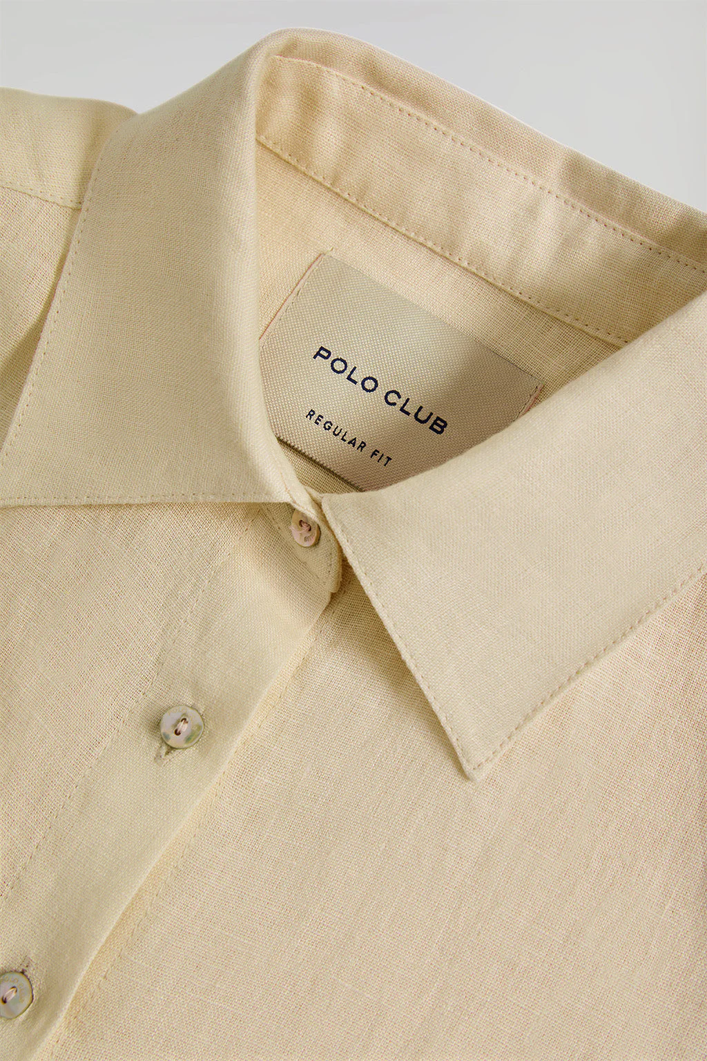 Camisa de lino beige con detalle bordado Rigby Go - Image 8