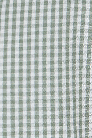 Camisa vichy verde de corte slim con logo Rigby Go - Image 10
