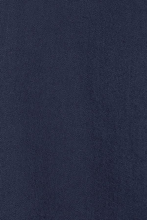 Camisa azul marino de lino y algodón regular fit con bordado Rigby Go - Image 8