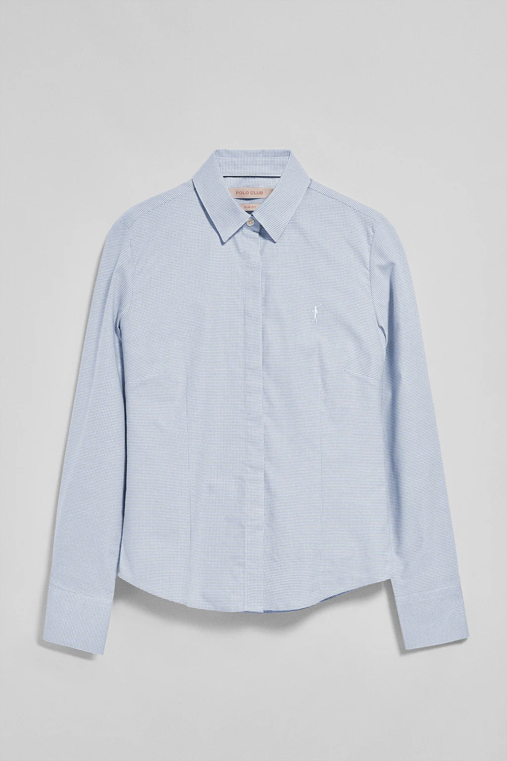 Camisa pata de gallo azul con bordado Rigby Go - Image 5