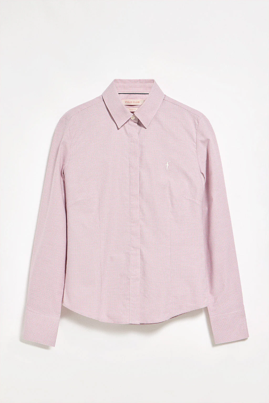 Camisa pata de gallo rosa con bordado Rigby Go - Image 6