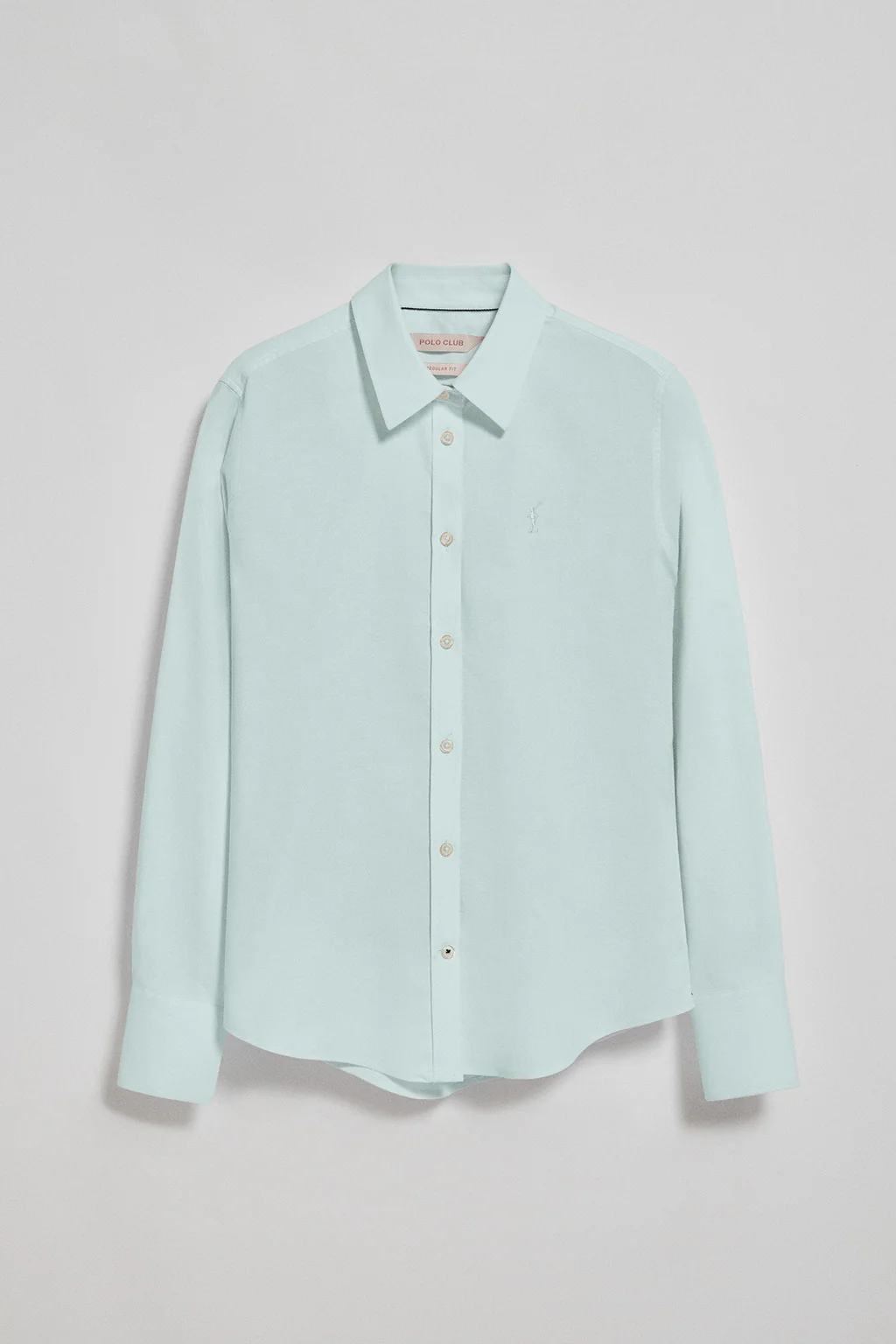 Camisa Oxford Regular fit color aguamarina con logo Rigby Go - Image 2