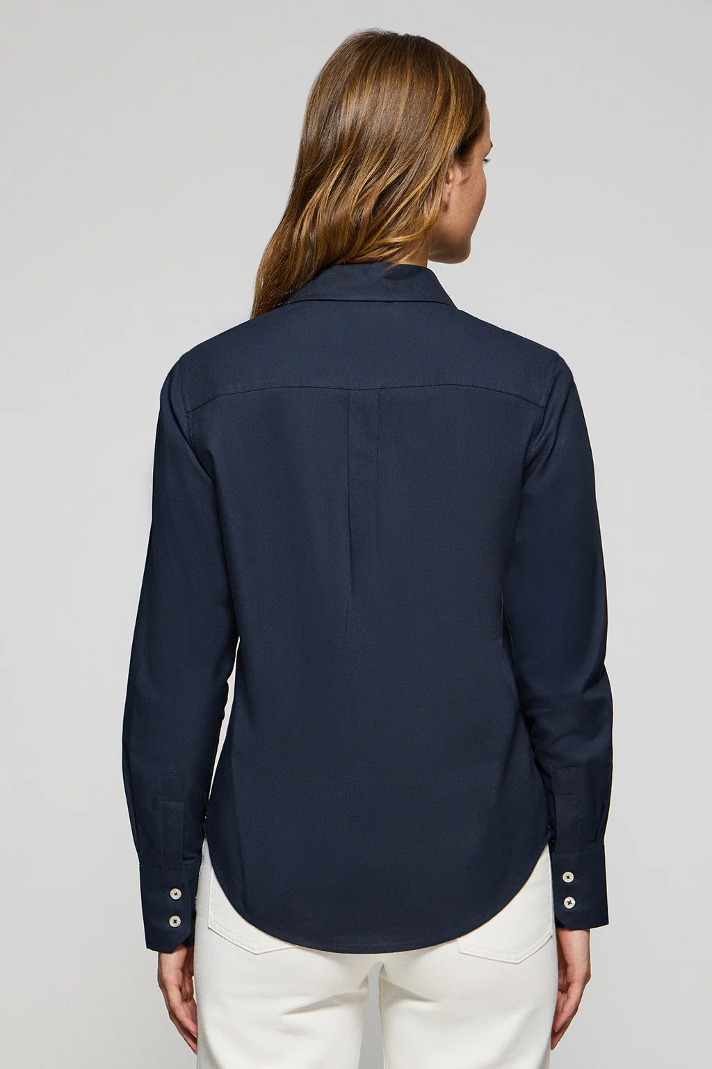 Camisa Oxford Regular fit azul marino con logo Rigby Go - Image 4