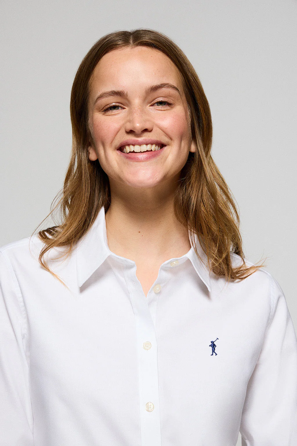 Camisa Oxford Regular fit blanca con logo Rigby Go - Image 3