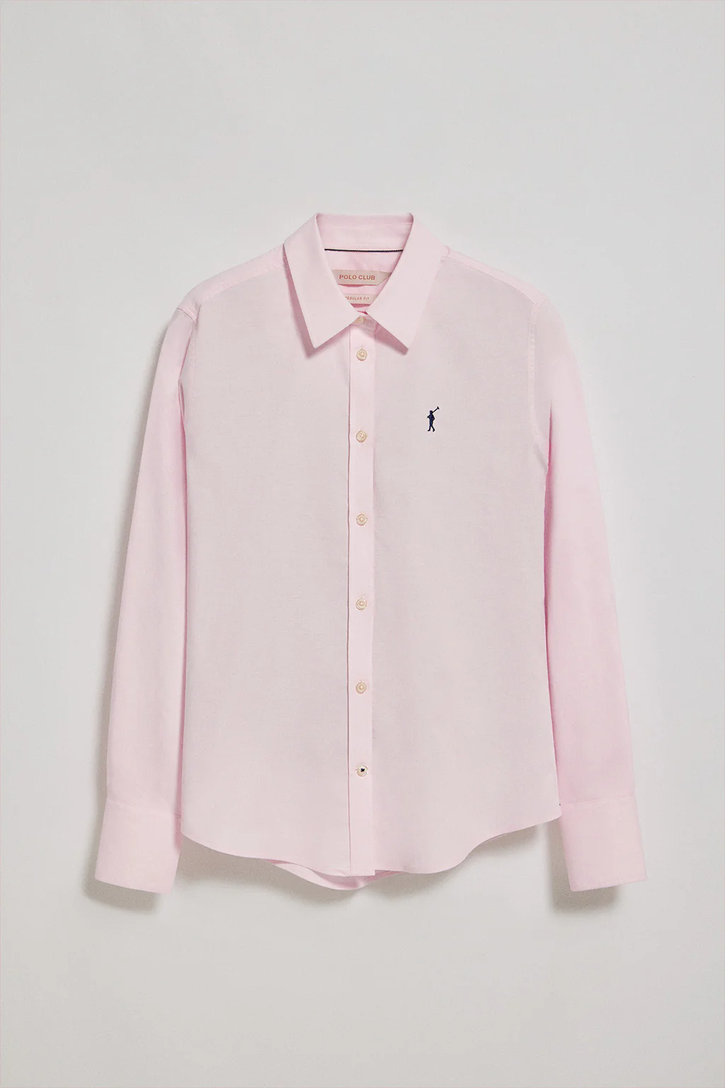 Camisa Oxford Regular fit rosa con logo Rigby Go - Image 5