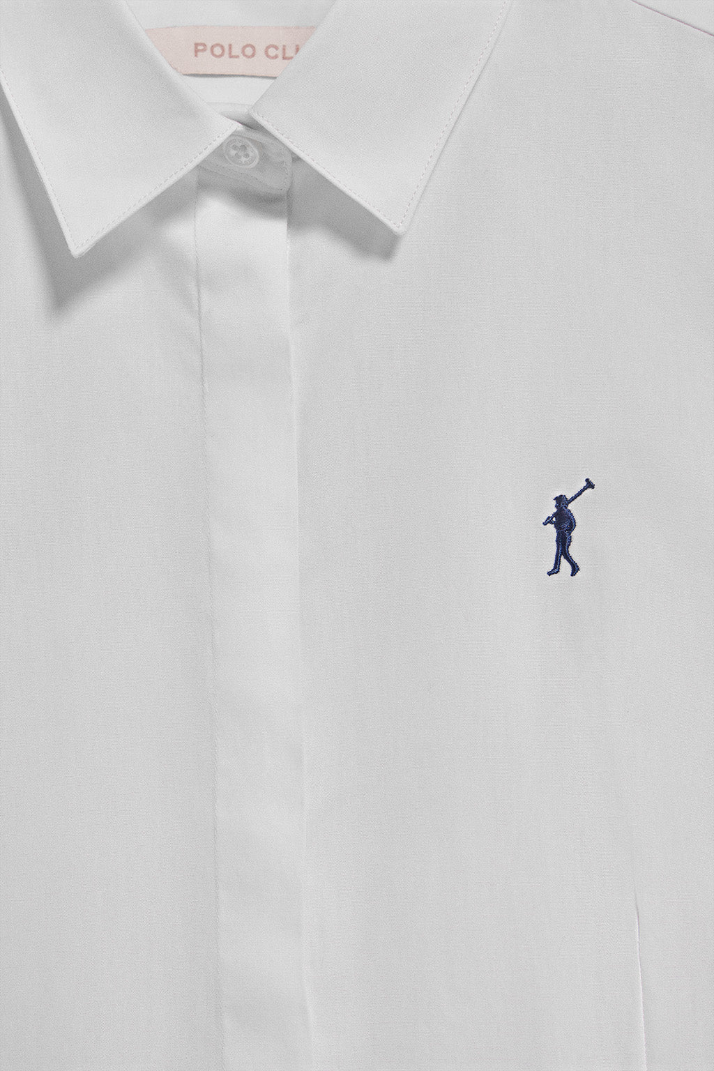 Camisa slim de popelín blanca con logo bordado Rigby Go - Image 6