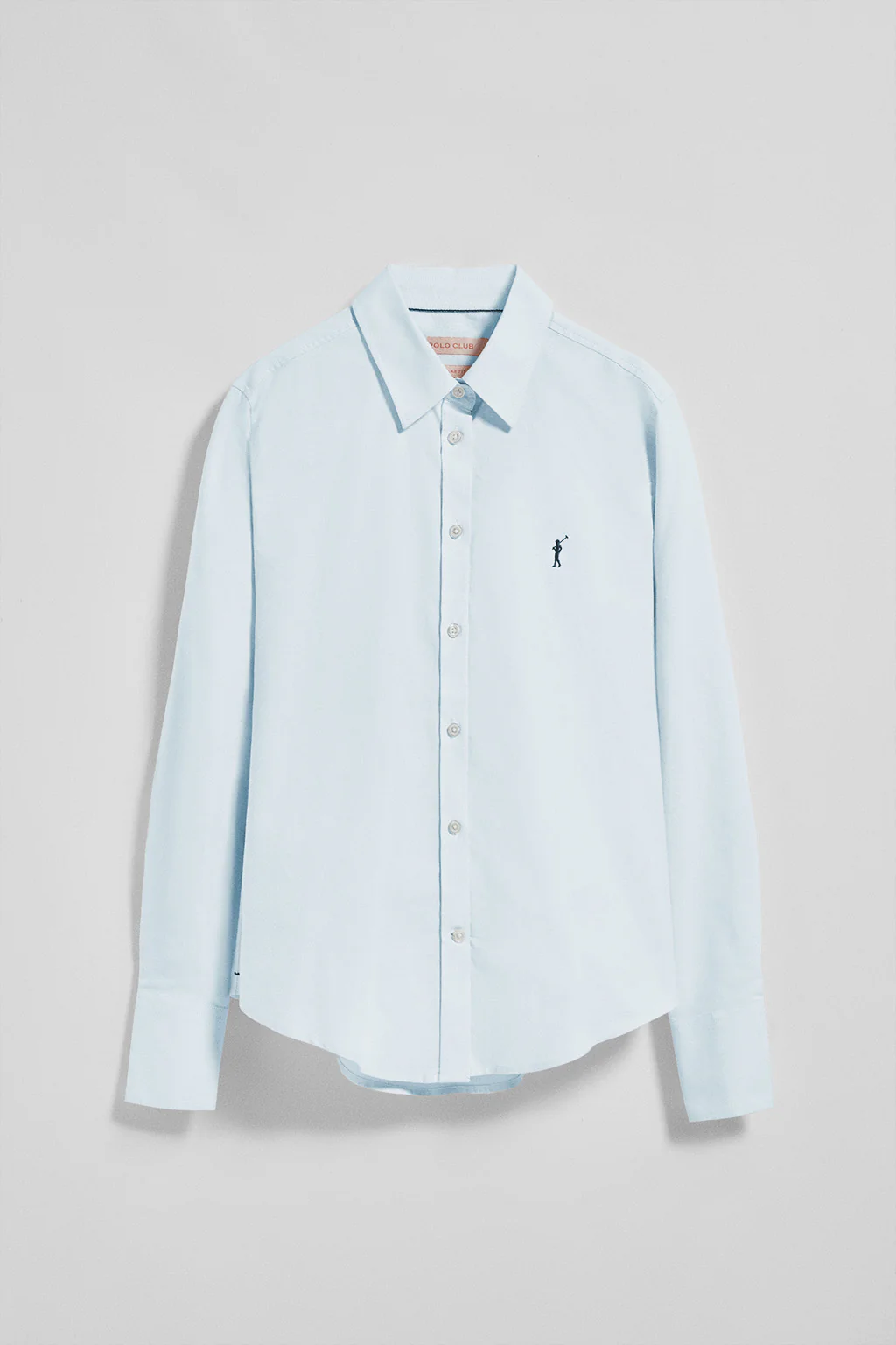 Camisa oxford azul cielo con logo bordado Rigby Go - Image 5