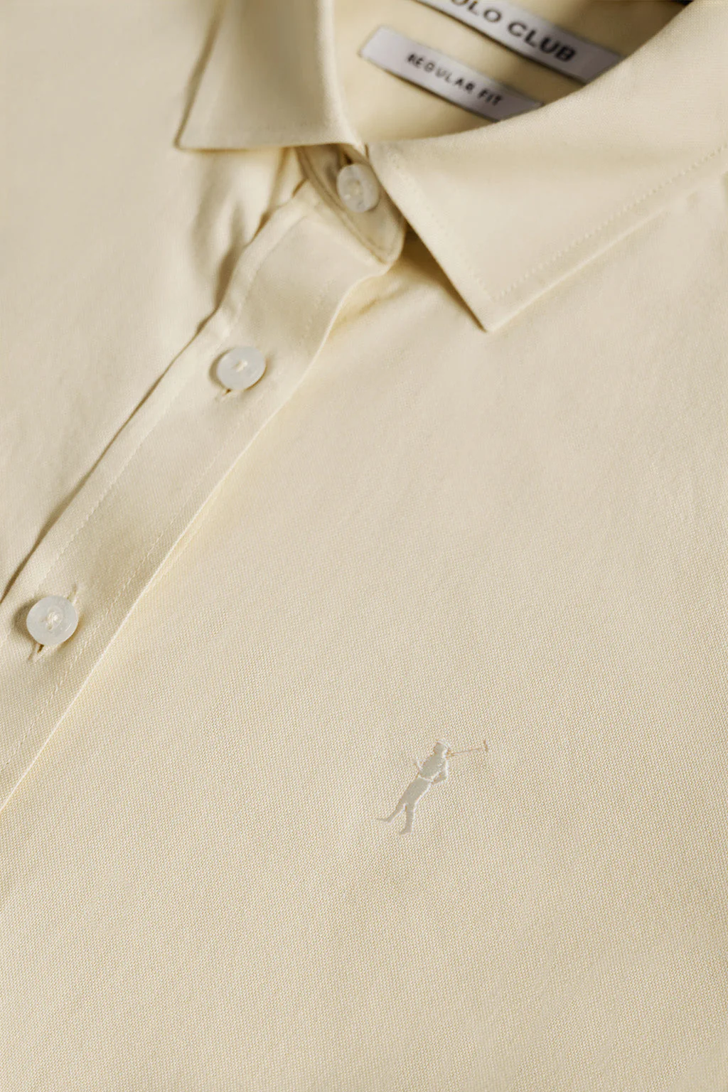 Camisa Oxford Regular fit amarillo con logo Rigby Go - Image 6
