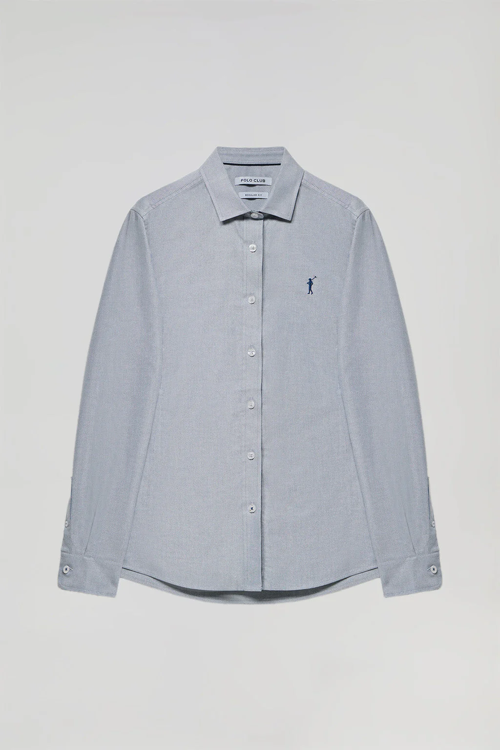 Camisa Oxford Regular fit azul denim con logo Rigby Go - Image 10