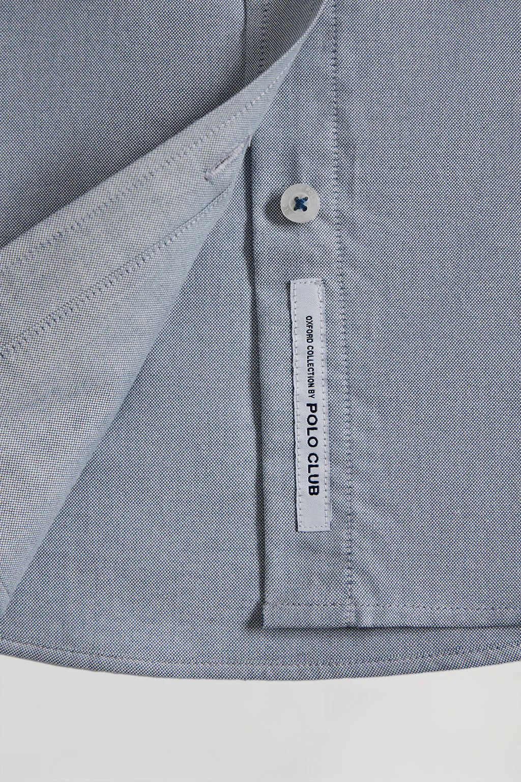 Camisa Oxford Regular fit azul denim con logo Rigby Go - Image 8