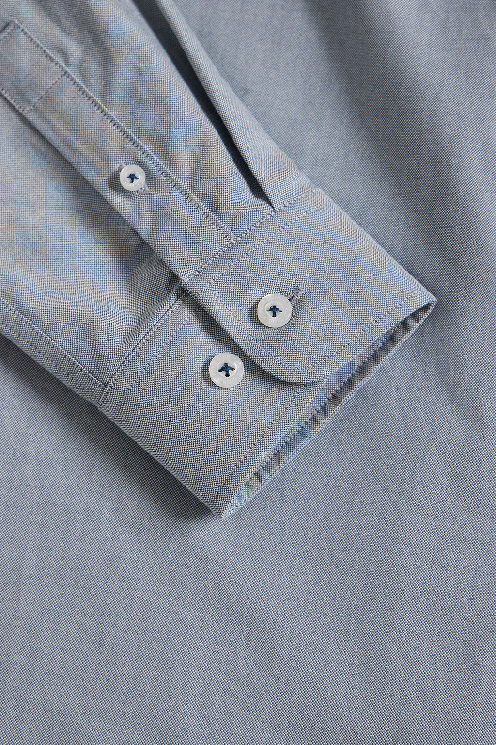 Camisa Oxford Regular fit azul denim con logo Rigby Go - Image 9