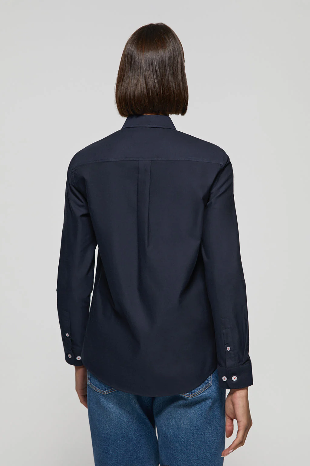 Camisa Oxford Regular fit azul marino con logo Rigby Go - Image 5