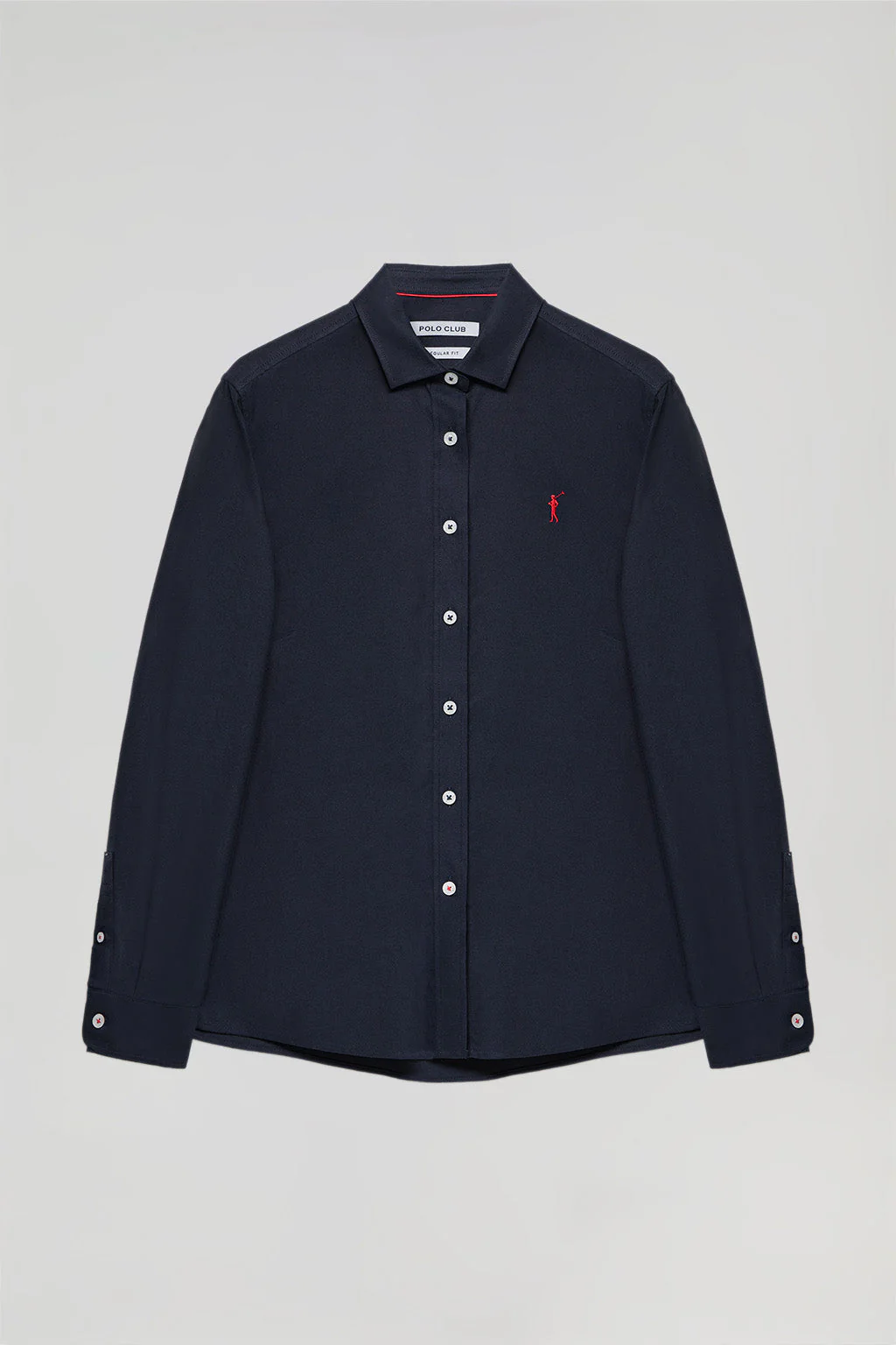 Camisa Oxford Regular fit azul marino con logo Rigby Go - Image 6