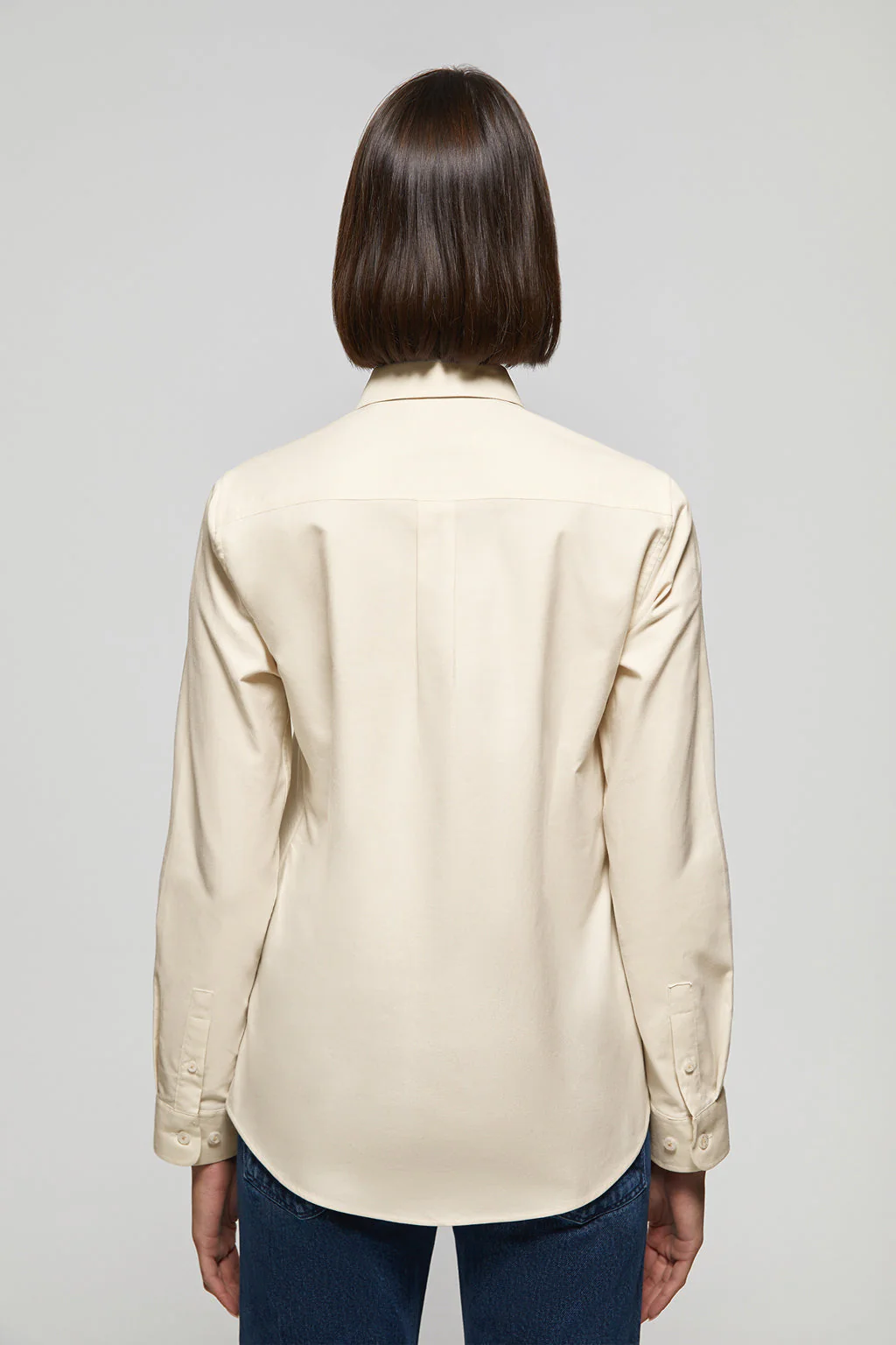 Camisa Oxford Regular fit beige con logo Rigby Go - Image 5